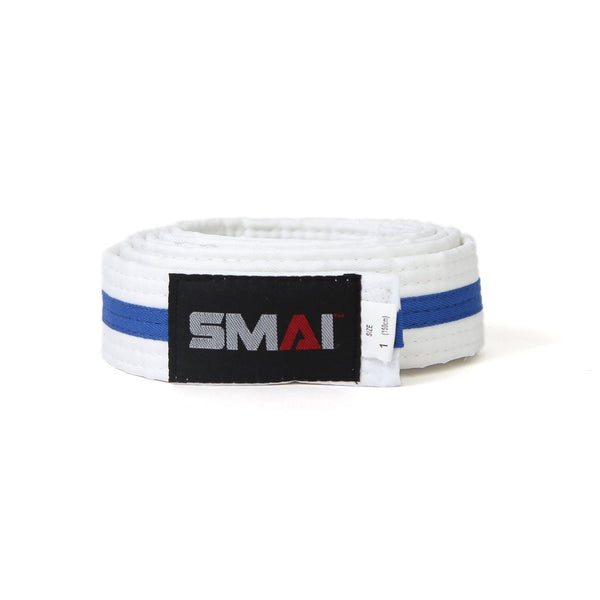 Martial Arts Belt - Coloured Stripe Blue