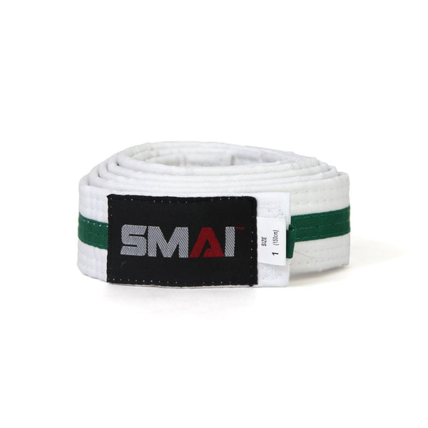 Martial Arts Belt - Coloured Stripe Green