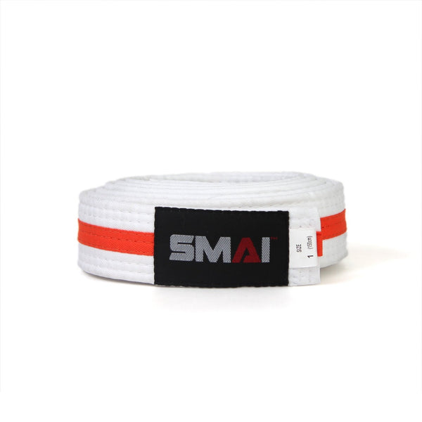 Martial Arts Belt - Coloured Stripe Orange