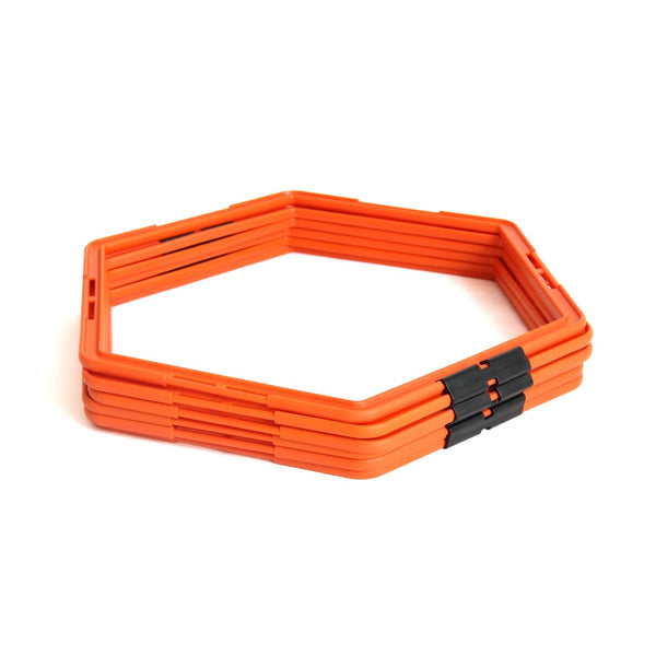 Orange SMAI Agility Ladder Hex Set compact