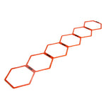 Orange SMAI Agility Ladder Hex set straight 
