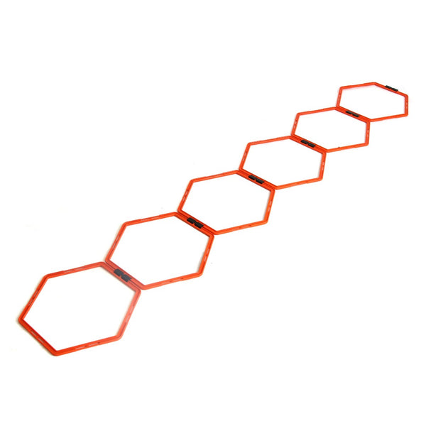 Orange SMAI Agility Ladder Hex set straight 