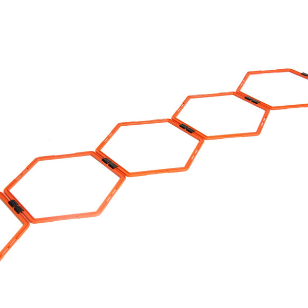 Orange SMAI Agility Ladder Hex Set close