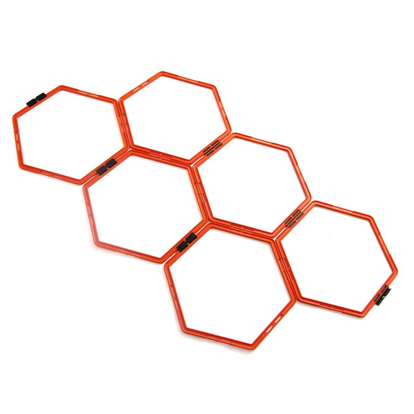 Orange SMAI Agility Ladder Hex Set side