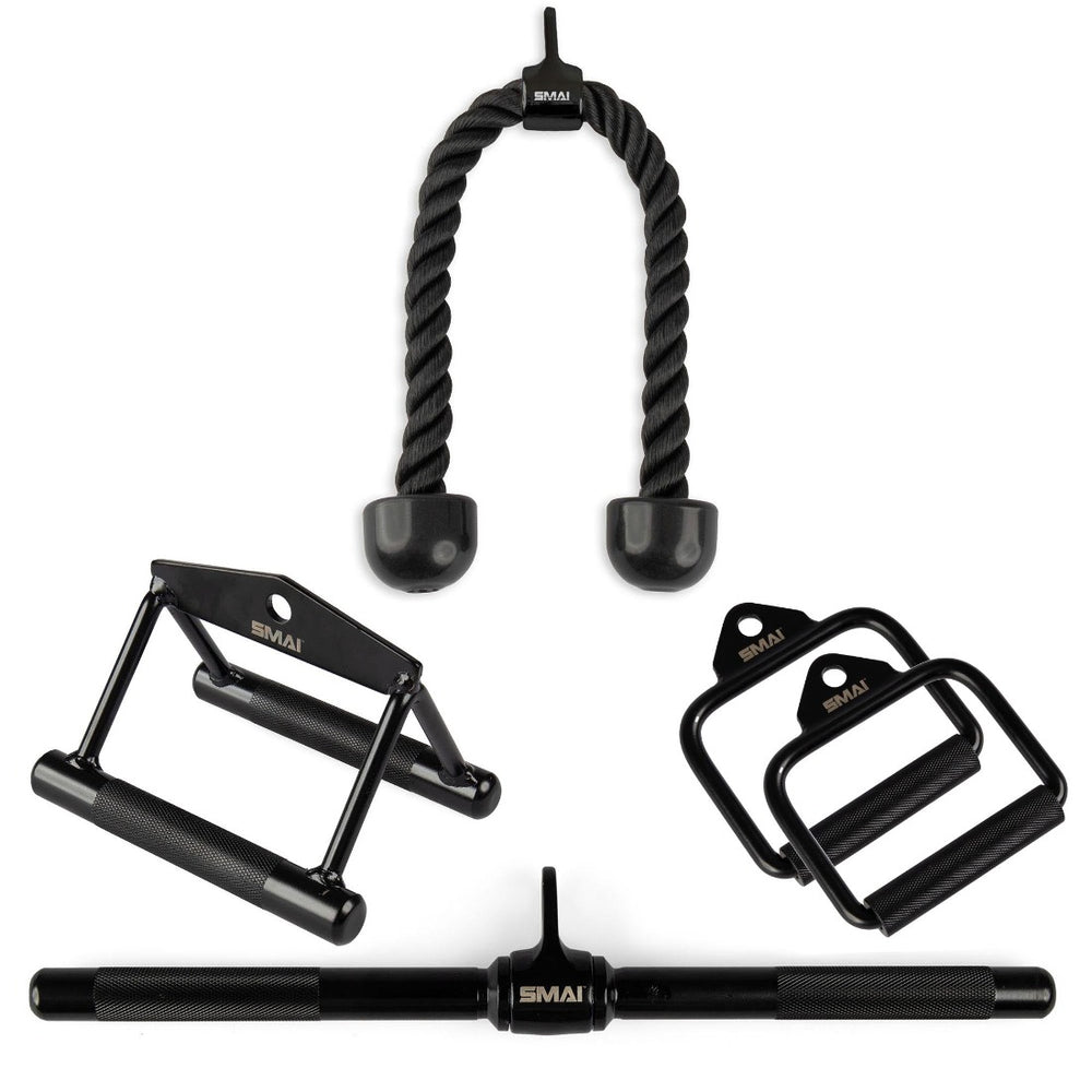 Cable Machine Accessory Names Cable Machine Accessory Handles - Set of 4 | SMAI