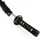 Tanto - High Carbon Black Close up of handle 2
