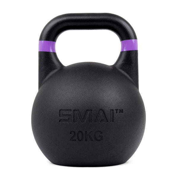 Competition Steel Kettlebell Black kettlebell 20kg purple