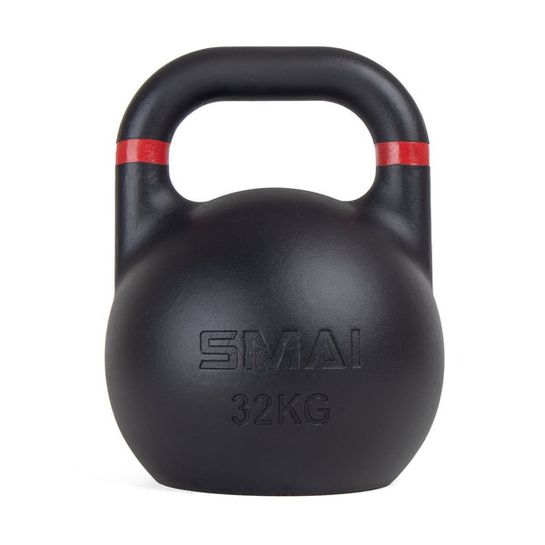 Competition Steel Kettlebell Black 32kg Red
