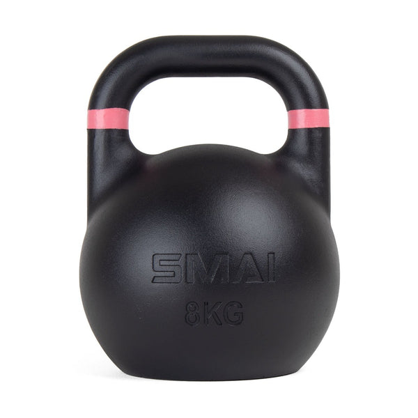 Competition Steel Kettlebell Black kettlebell 8kg pink