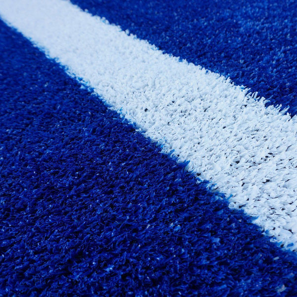 Blue Double Sled Turf Track - 2.4 x 23m Close up of turf