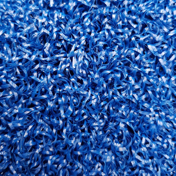Blue Double Sled Turf Track - 2.4 x 23m close up of texture