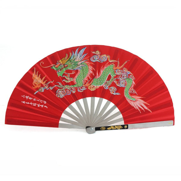 Tai Chi Fan - Steel Red