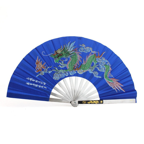 Tai Chi Fan - Steel Blue