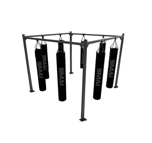 8 Station Bag Rack Pack | Boxing/Kickboxing/MMA | SMAI