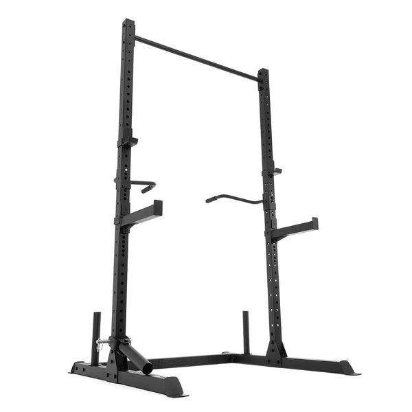 Squat Rack with Accessories Bottom angle side / front view
