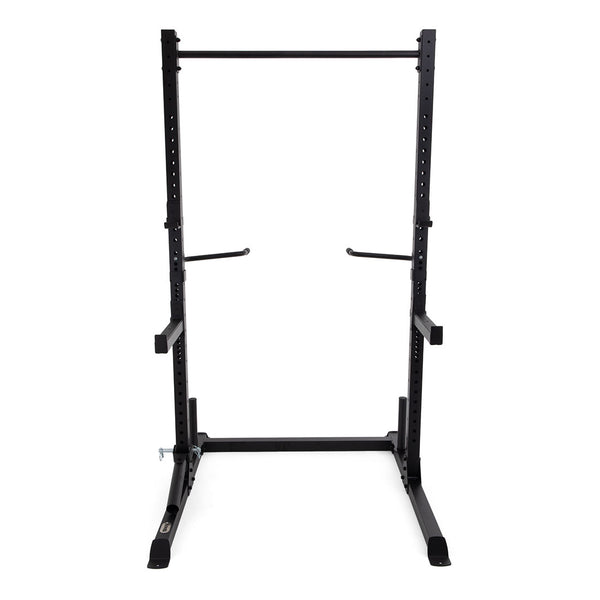 Squat Rack with Accessories front view