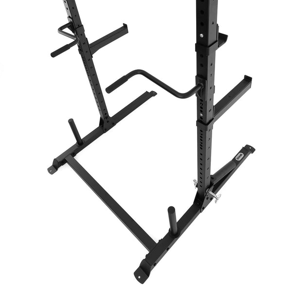 Squat Rack with Accessories Top view