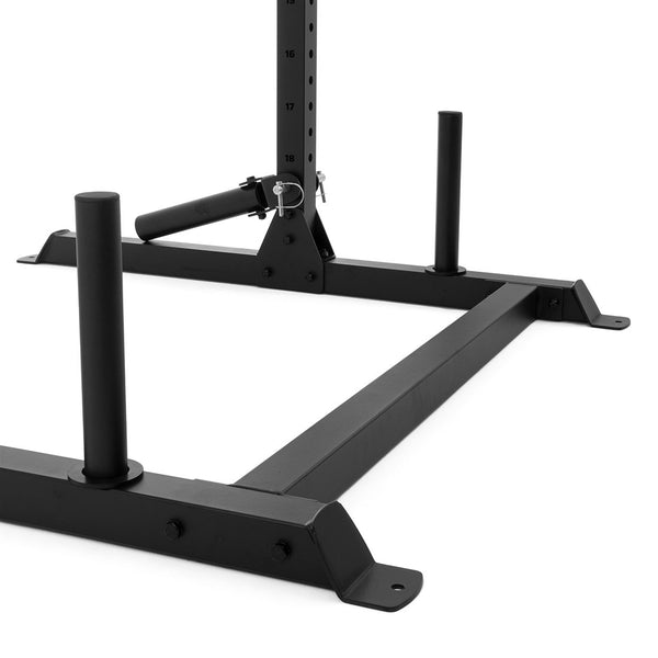 Squat Rack with Accessories Close up of rack Feet