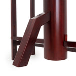 Against a simple white backdrop stands the SMAI Kung Fu Dummy - Freestanding, featuring a vertical cylindrical post and horizontal arms that exemplify the traditional Wing Chun training equipment.