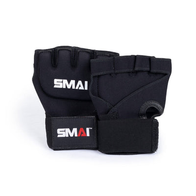 Gel Quick Hand Wraps black (pair) Front logo view