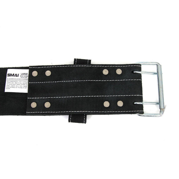 Weight Lifting Belt - Premium Suede Close up of buckle