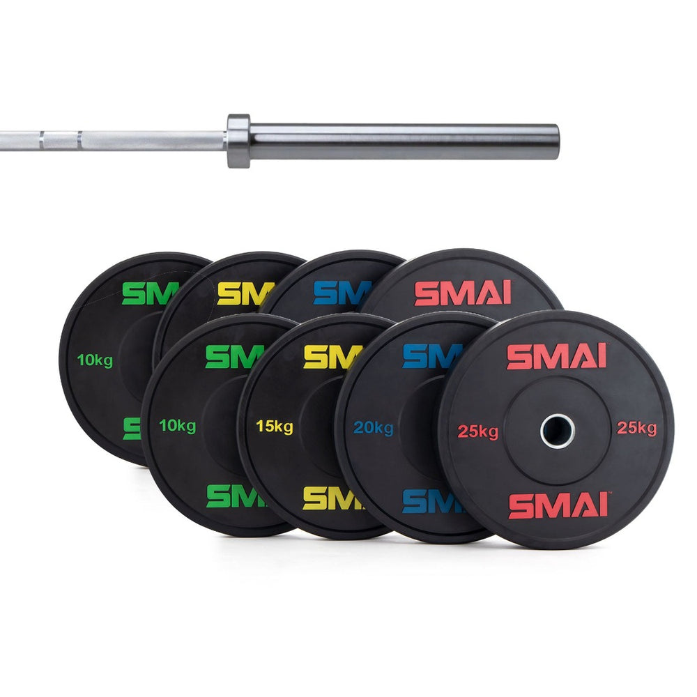 155kg Classic Lifter's Package including 15kg Barbell Weight Set