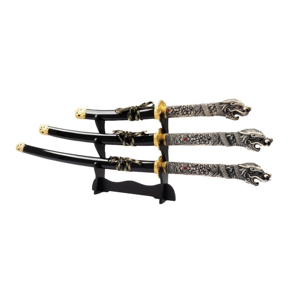 Daisho Highlander Containing a katana, Wakazashi and Tanto with display stand