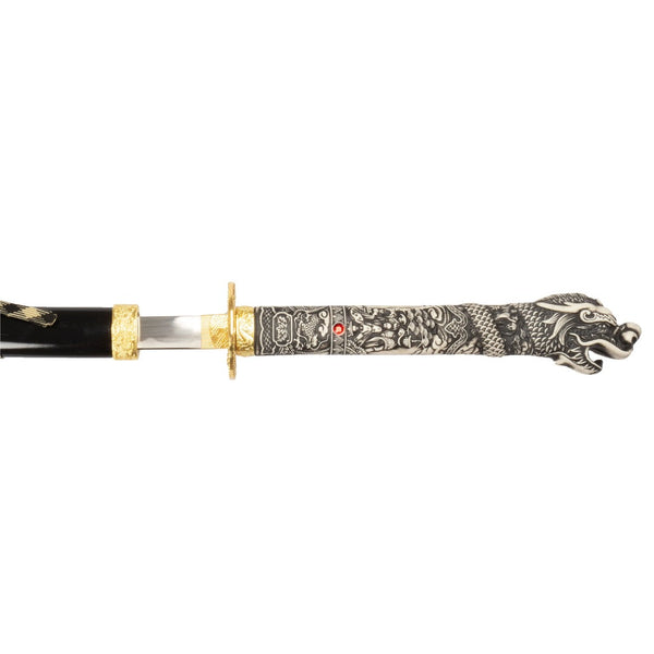 Close up of sword handle