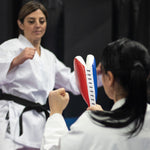Woman holding TKD Clapper