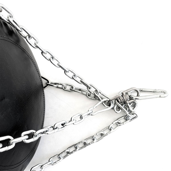 Punching Bag - 5ft Triple Black Close up of swivel chain 3