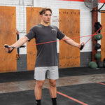 SMAI Resistance Tube Trainer man stretching his back