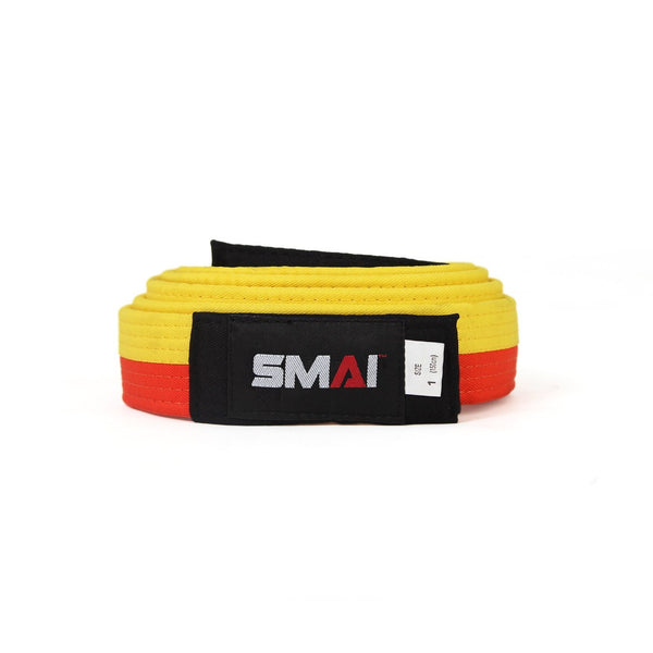 SMAI Judo Belt - Black Tip Yellow/orange