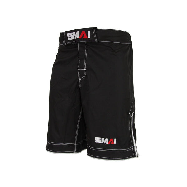 MMA Shorts - Black Front View