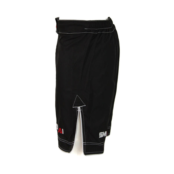 MMA Shorts - Black Side View