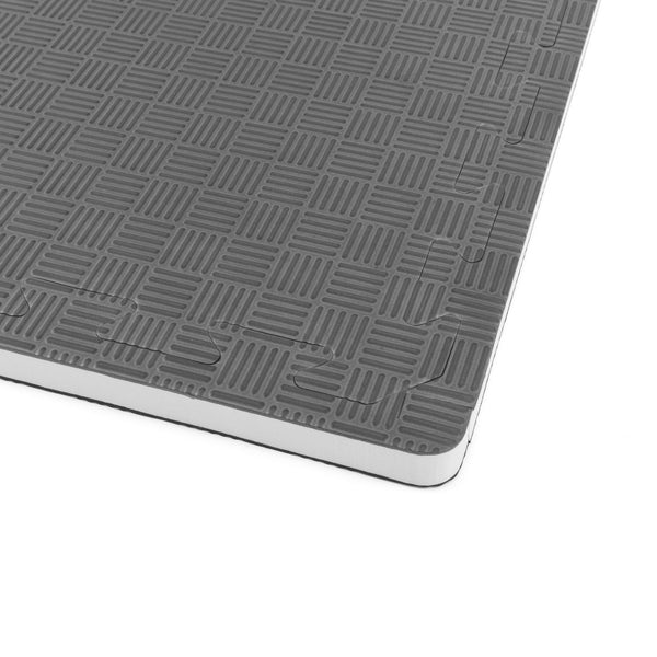 SMAI Jigsaw Mat - 2.5cm WT Approved TKD Corner with skirting on grey