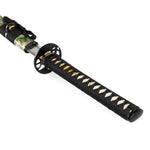 Katana - Medium Carbon Emerald Dragon Close up of Handle 2
