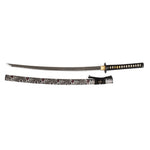 Katana - Medium Carbon Black Wolf Unsheathed sword