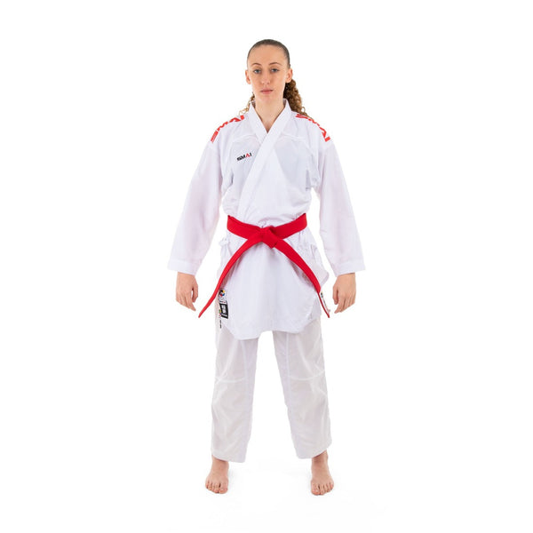 WKF Karate Uniform - 6oz Premium Kumite Gi - Inazuma Fornt View
