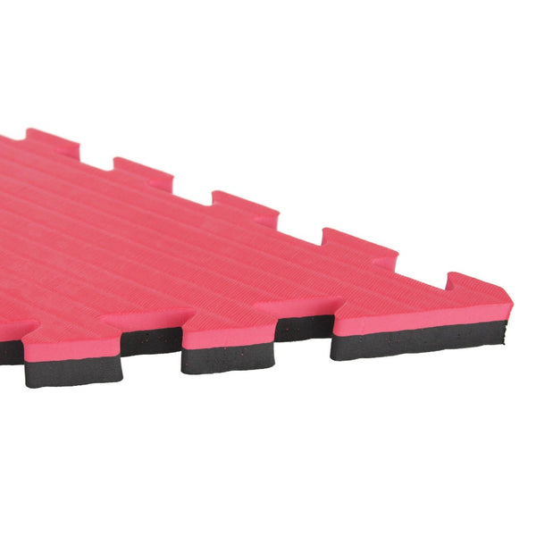 Octagon Jigsaw Mat - 3cm SMAI Red and Black Corner