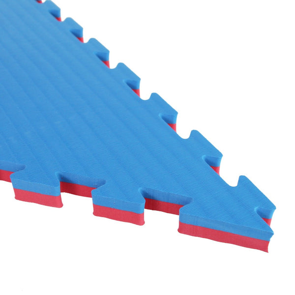 Octagon Jigsaw Mat - 3cm SMAI Blue and Red Corner