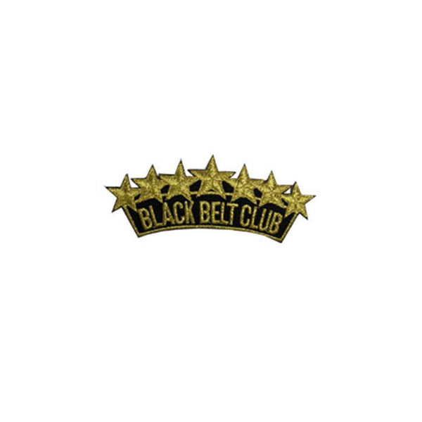 Badge Black Belt Club Star, Martial arts badge, martial arts patches, karate patches, karate badges, taekwondo patches, kung fu patches, karate uniform patches