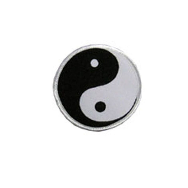 Yin and Yang badge, Martial arts badge, martial arts patches, karate patches, karate badges, taekwondo patches, kung fu patches, karate uniform patches