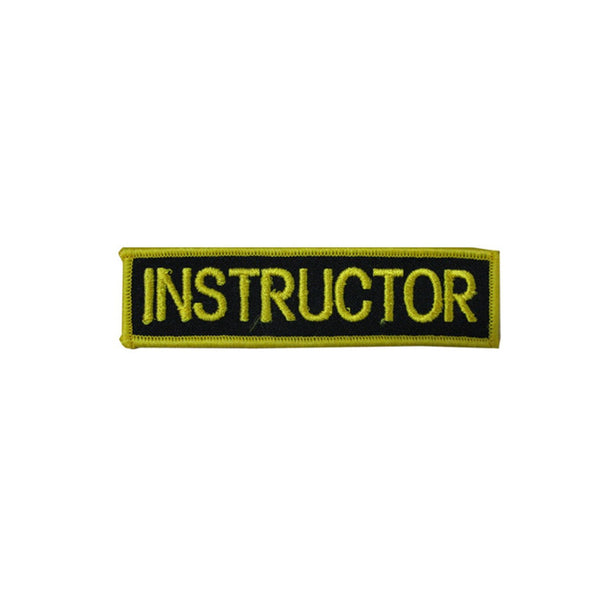 Badge Instructor Black and Gold, Martial arts badge, martial arts patches, karate patches, karate badges, taekwondo patches, kung fu patches, karate uniform patches