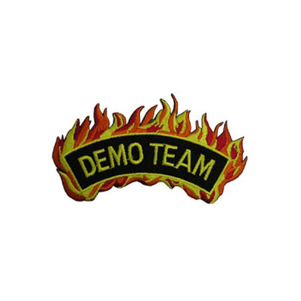 Badge Flame Demo Team, Martial arts badge, martial arts patches, karate patches, karate badges, taekwondo patches, kung fu patches, karate uniform patches