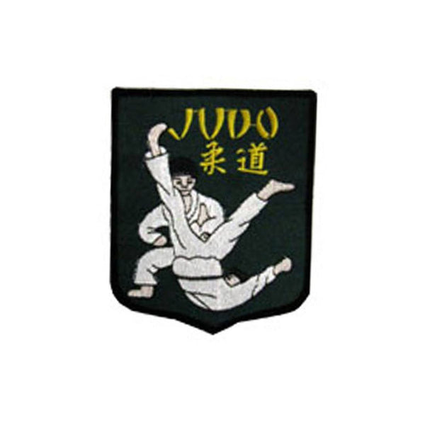 Badge Judo Shield Green, Martial arts badge, martial arts patches, karate patches, karate badges, taekwondo patches, kung fu patches, karate uniform patches