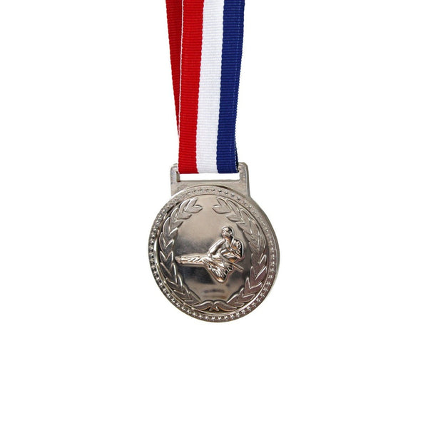 Martial Arts Medal Set Silver