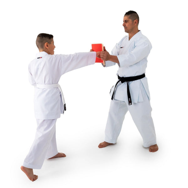 Boy punching Rebreakable Board - 1cm Red