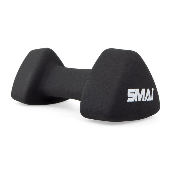 Dumbbell Black Triangular Head Neoprene Set (pairs)