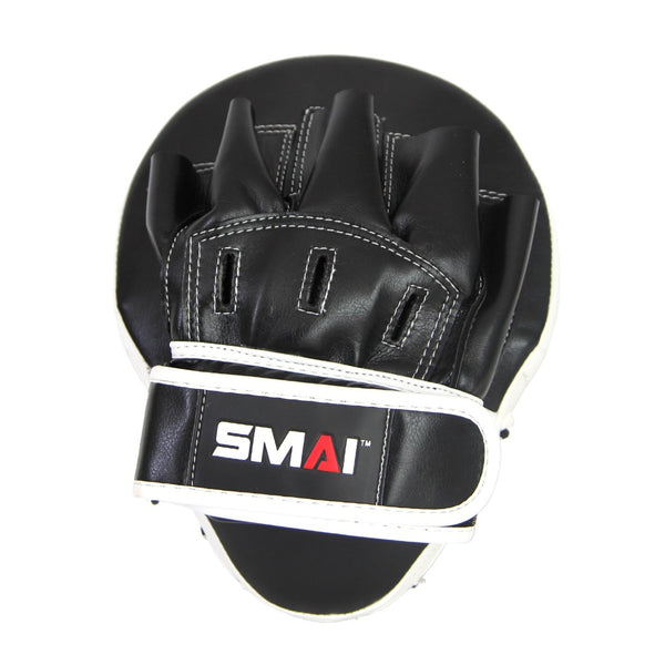 SMAI Essentials Boxing Mitts Flat Lay Back View