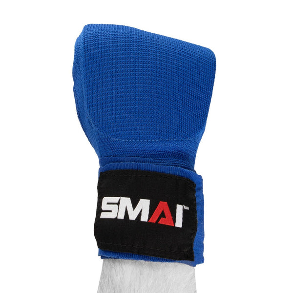 boxing hand wraps quick wraps blue top SMAI